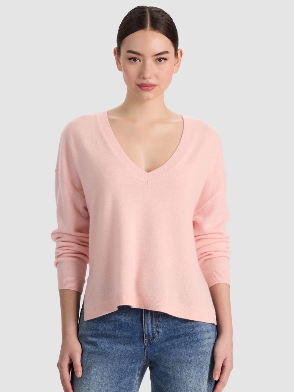 Alice and Olivia Williams English Rose Cashmere Sweater